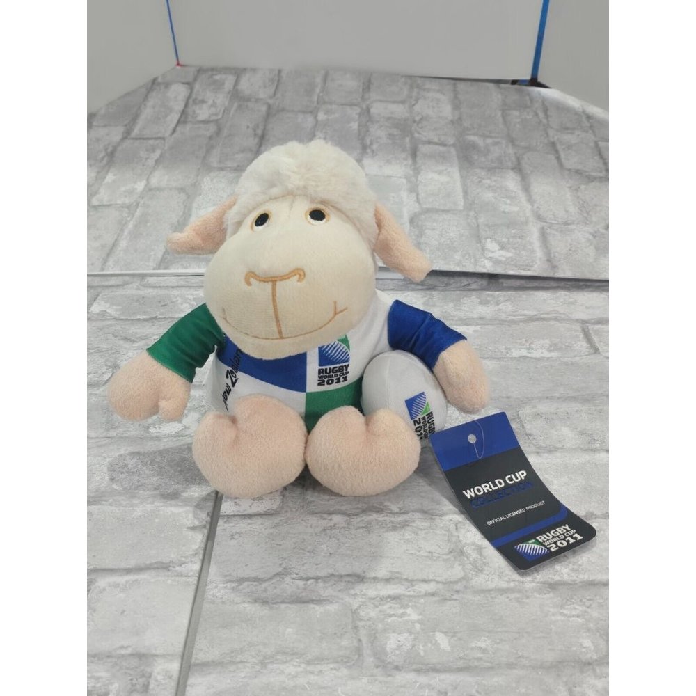 Rugby World Cup 2011 New Zealand Sheep Plush Medium 8" New NWT